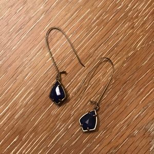 Kendra Scott navy drop earrings